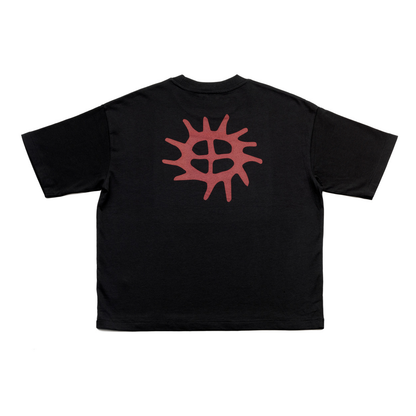 Das Marken-T-Shirt S/S - Schwarz Terrakotta - L