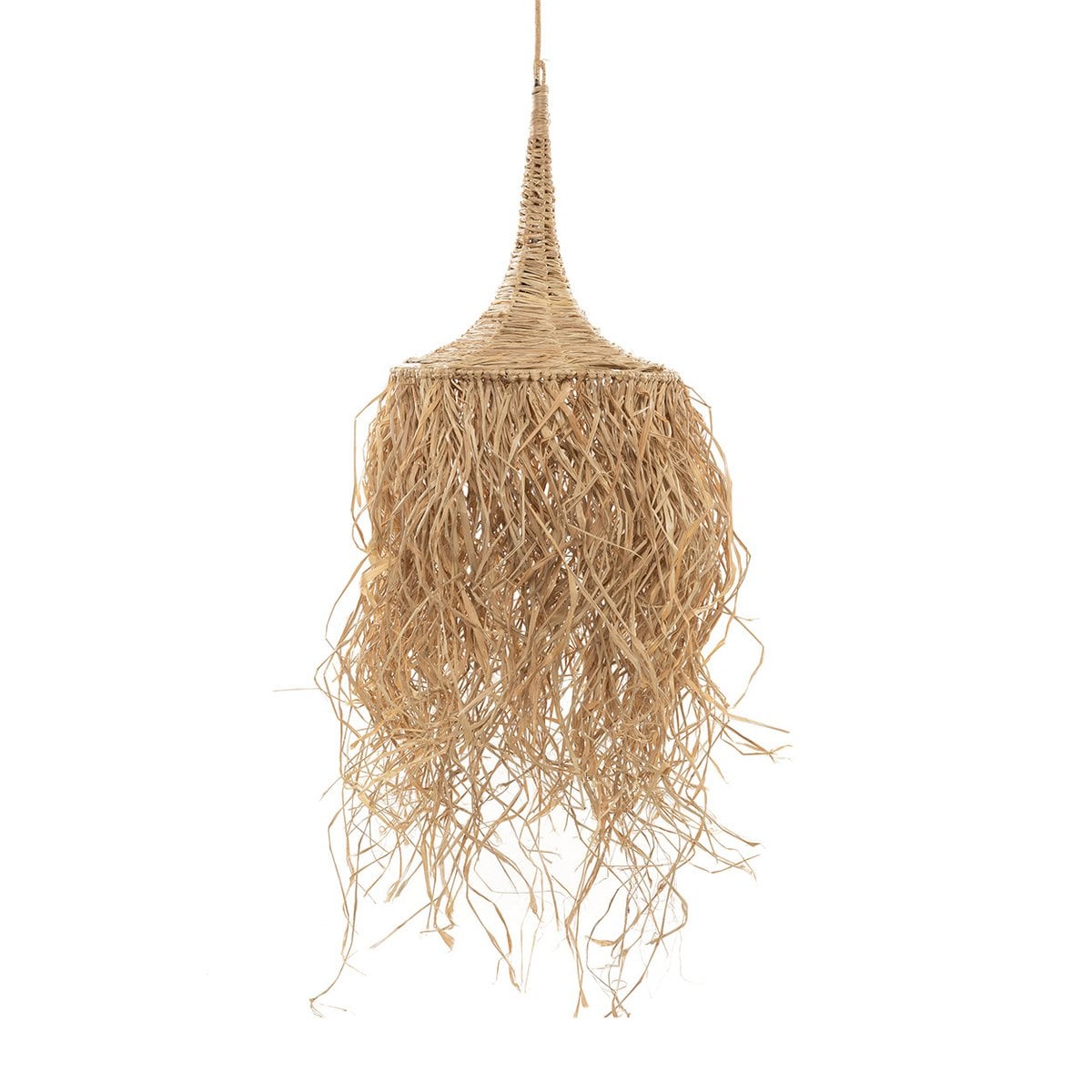 Rattan Pendant Lamp - Natural Woven Light, Handmade Style