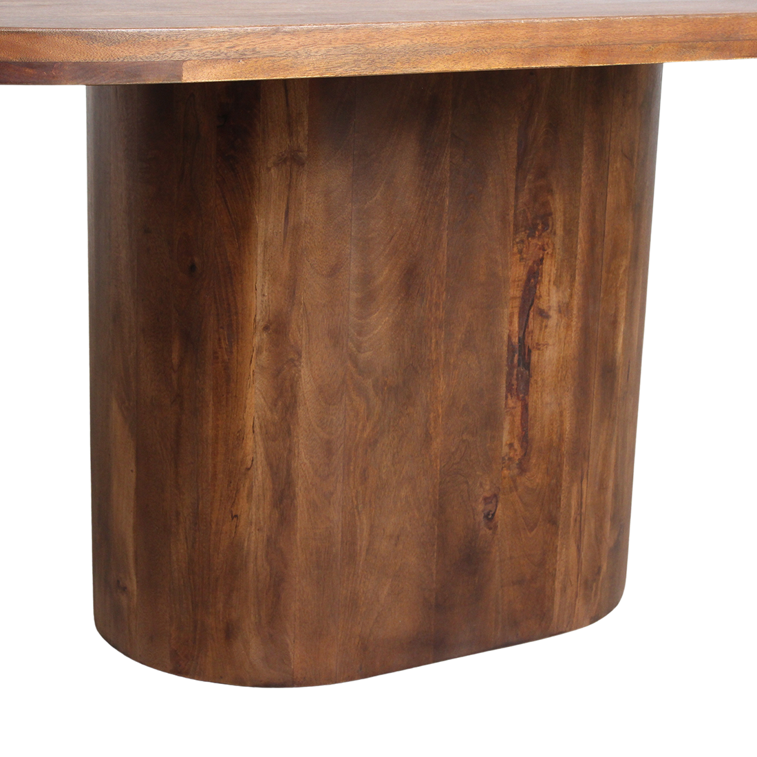 Mango Wood Dining Table - Bullnose Oblong - 180-240 cm