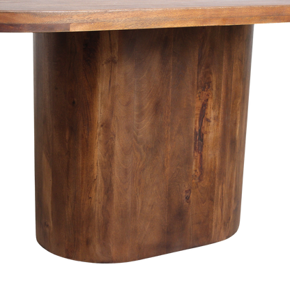 Mango Wood Dining Table - Bullnose Oblong - 180-240 cm