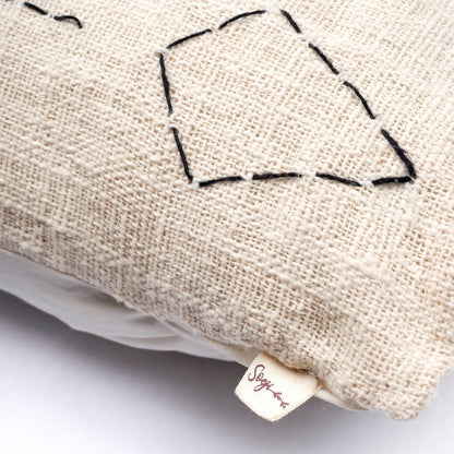 Handwoven Cotton Pillow Case – Decorative Throw Cushion, Two Sizes