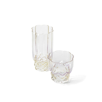 Pink Glass Tumbler - Recycled Glass Drinking Cup