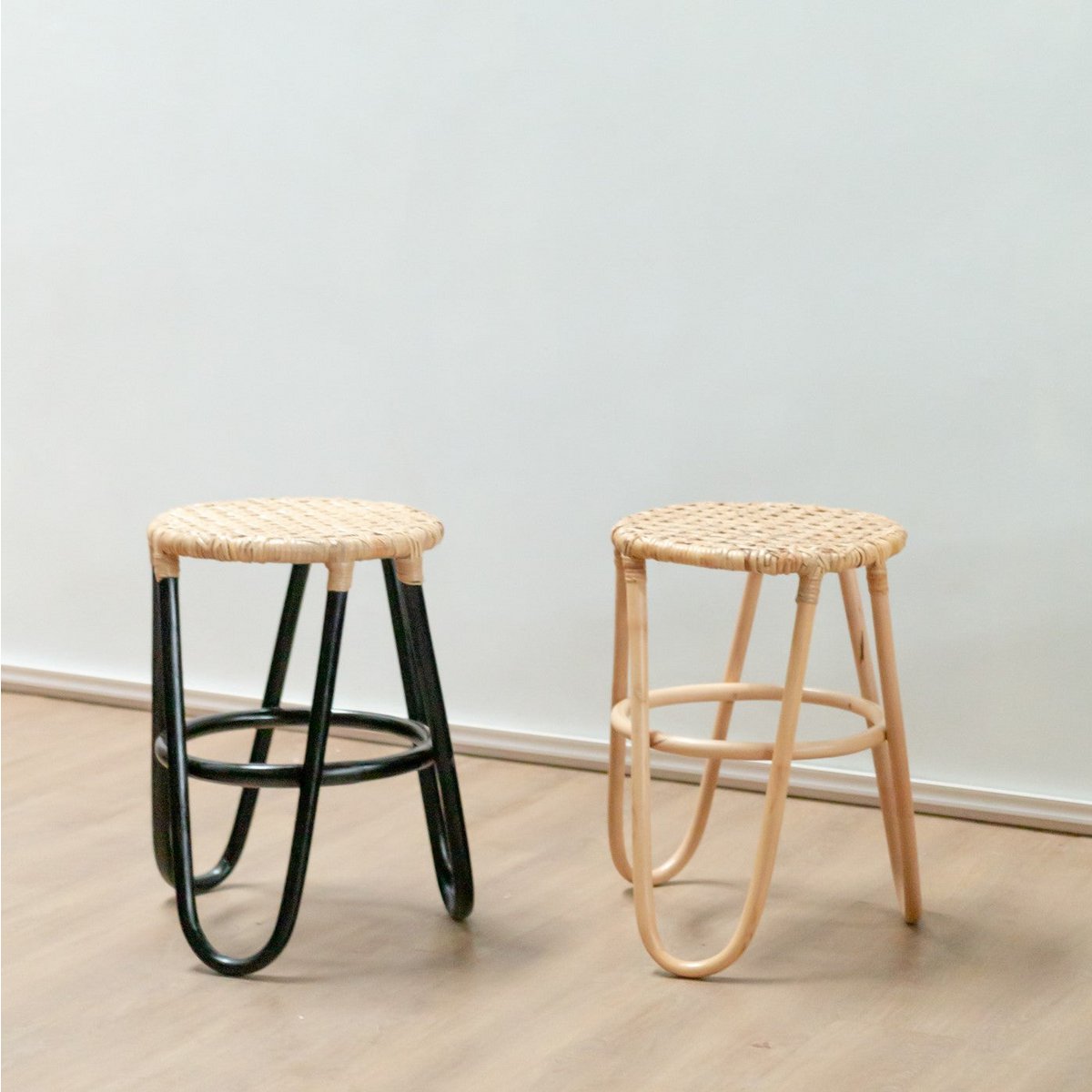 Rattan Stool - Woven Seat Small Stool | Soeji