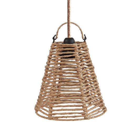 Rattan Pendant Light - Natural Woven Hanging Lamp Small
