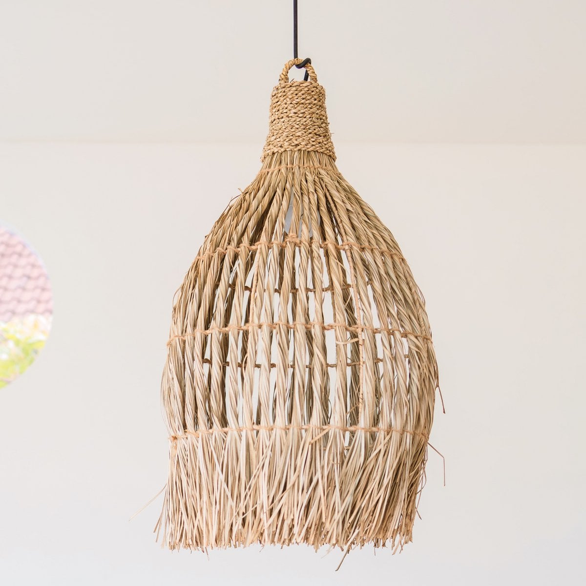 Seagrass Pendant Light - Boho Lampshade - Natural Hanging Lamp Ø 40cm