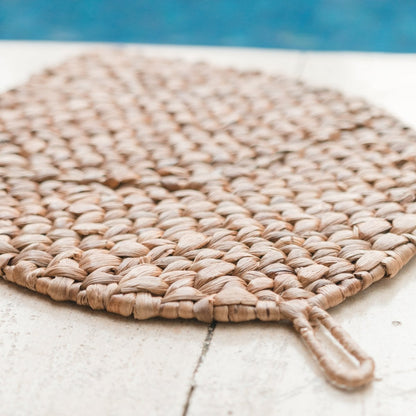 Mantel individual con forma de hoja (Juego de 2, 4 o 6) 48 cm | Salvamanteles Boho DITU de Jacinto de Agua