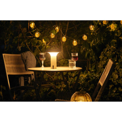 LED Table Lamp Rechargeable - Beige Cordless Lamp