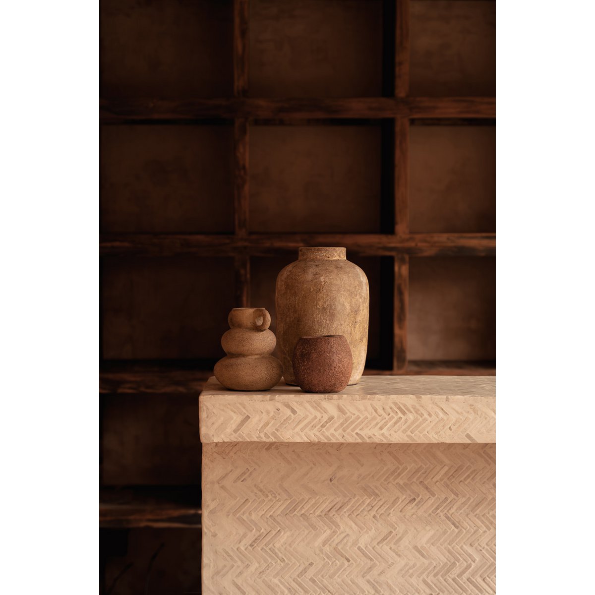 The Earthen Balance Vase - Sand - S