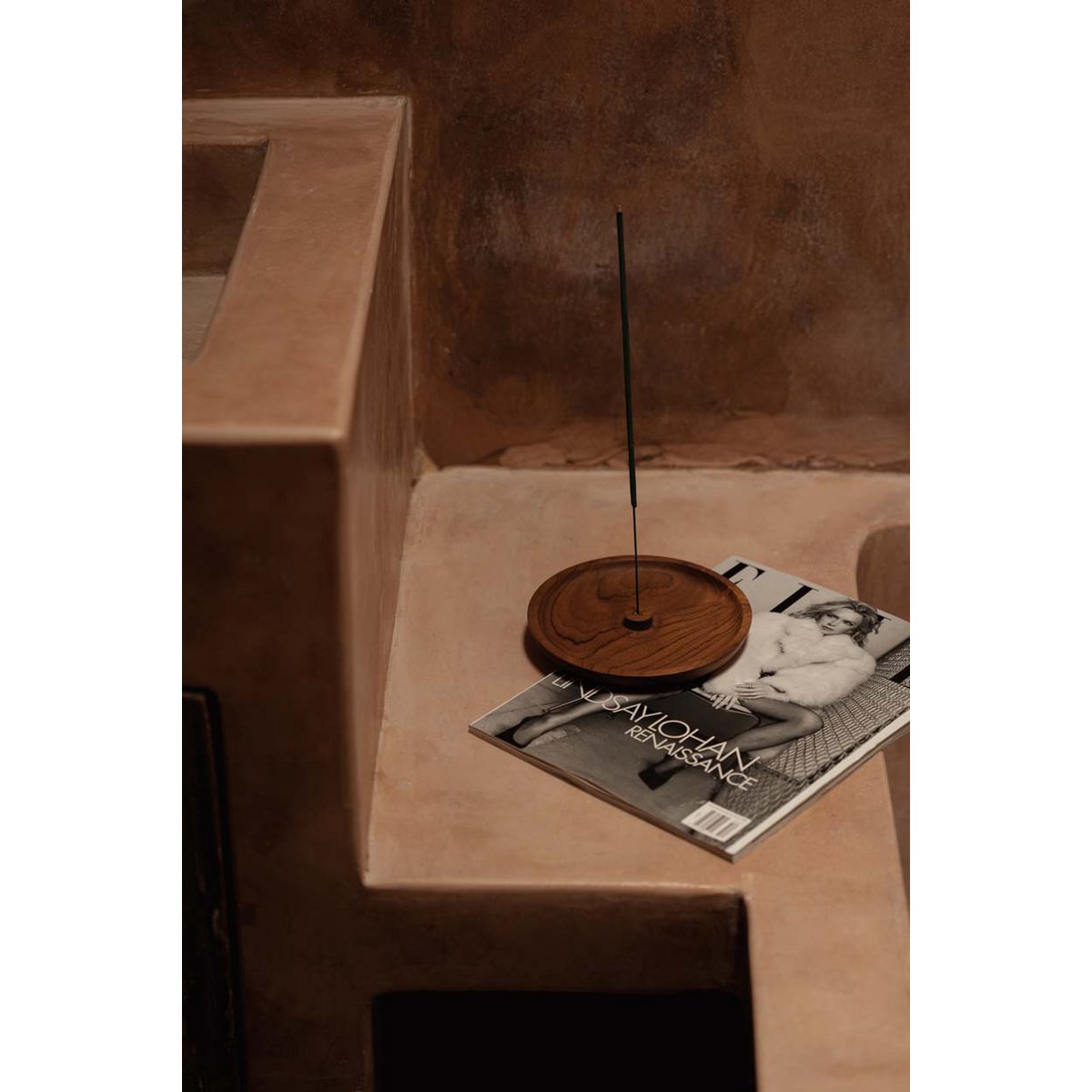 Teak Root Incense Ash Holder - Natural Wood