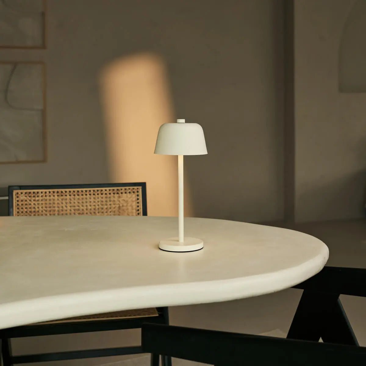 Rechargeable Table Lamp - Cordless Vanilla Light with Touch Dimming