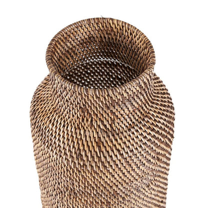 Rattan Umbrella Basket Colonial Style - Natural Brown