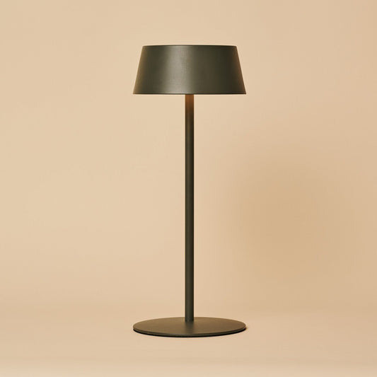 Rechargeable Table Lamp - Olive Green Cordless Dimmable Lamp