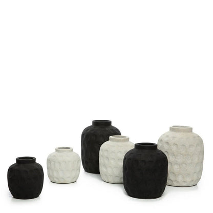 Terracotta Vase - Trendy Black Nordic Style Vase - Small