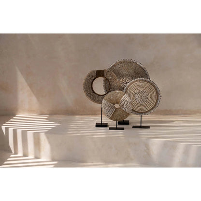 Natural Shell Sculpture on Stand - Coastal Home Decor