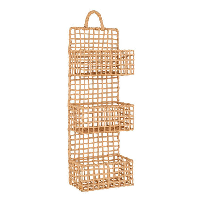 Paper Wall Shelf - Natural Display Shelf, 25x15x70 cm