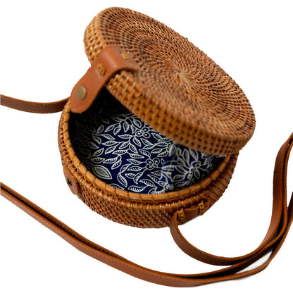 Bolso Bandolera | Bali Bag SENJA (marrón) Hecho de Ratán