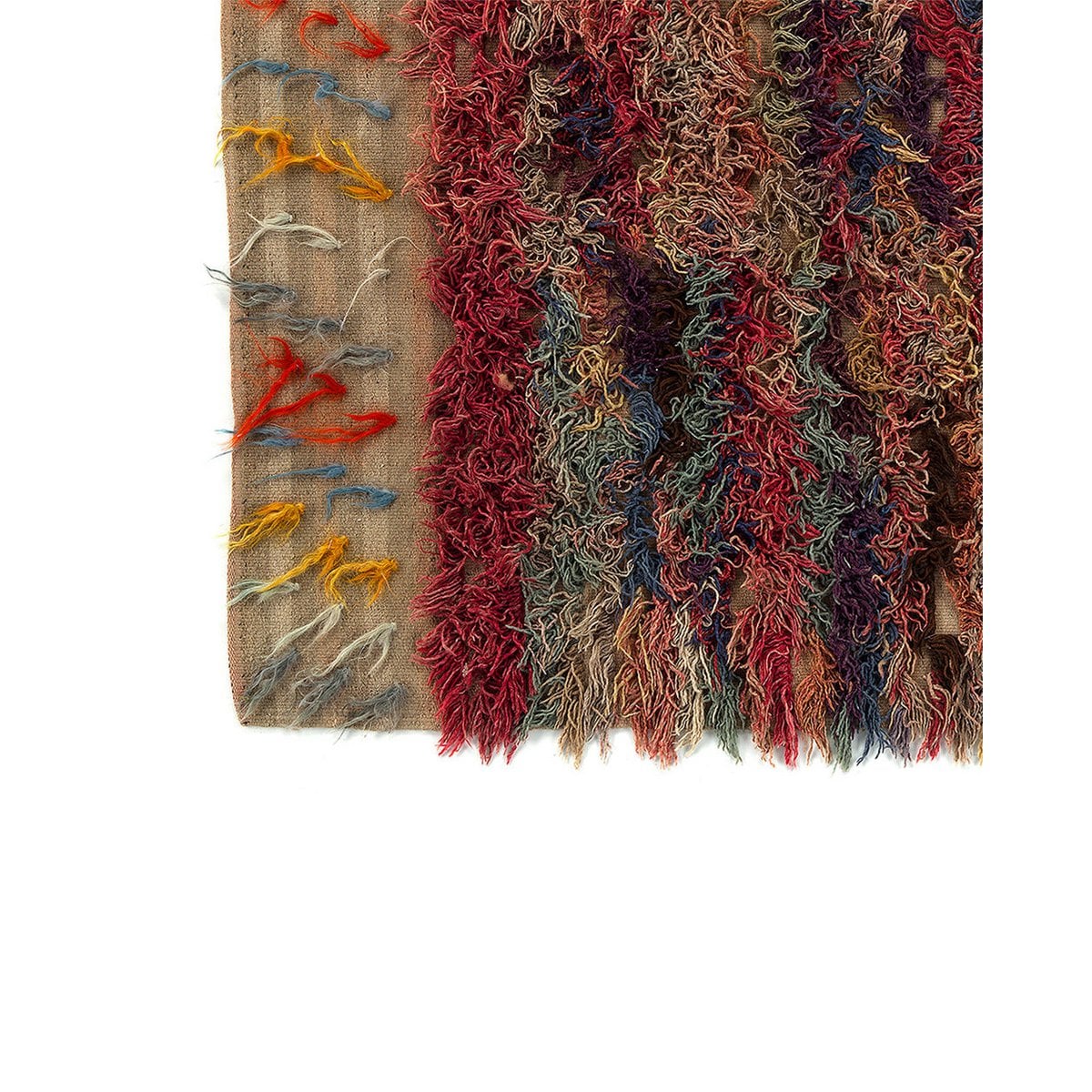 Handwoven Wool Kelim Rug – Afghan Design, 216 x 140 cm
