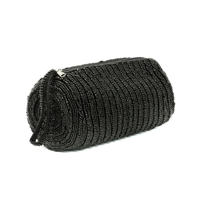 Cotton Pencil and Beauty Case - Black