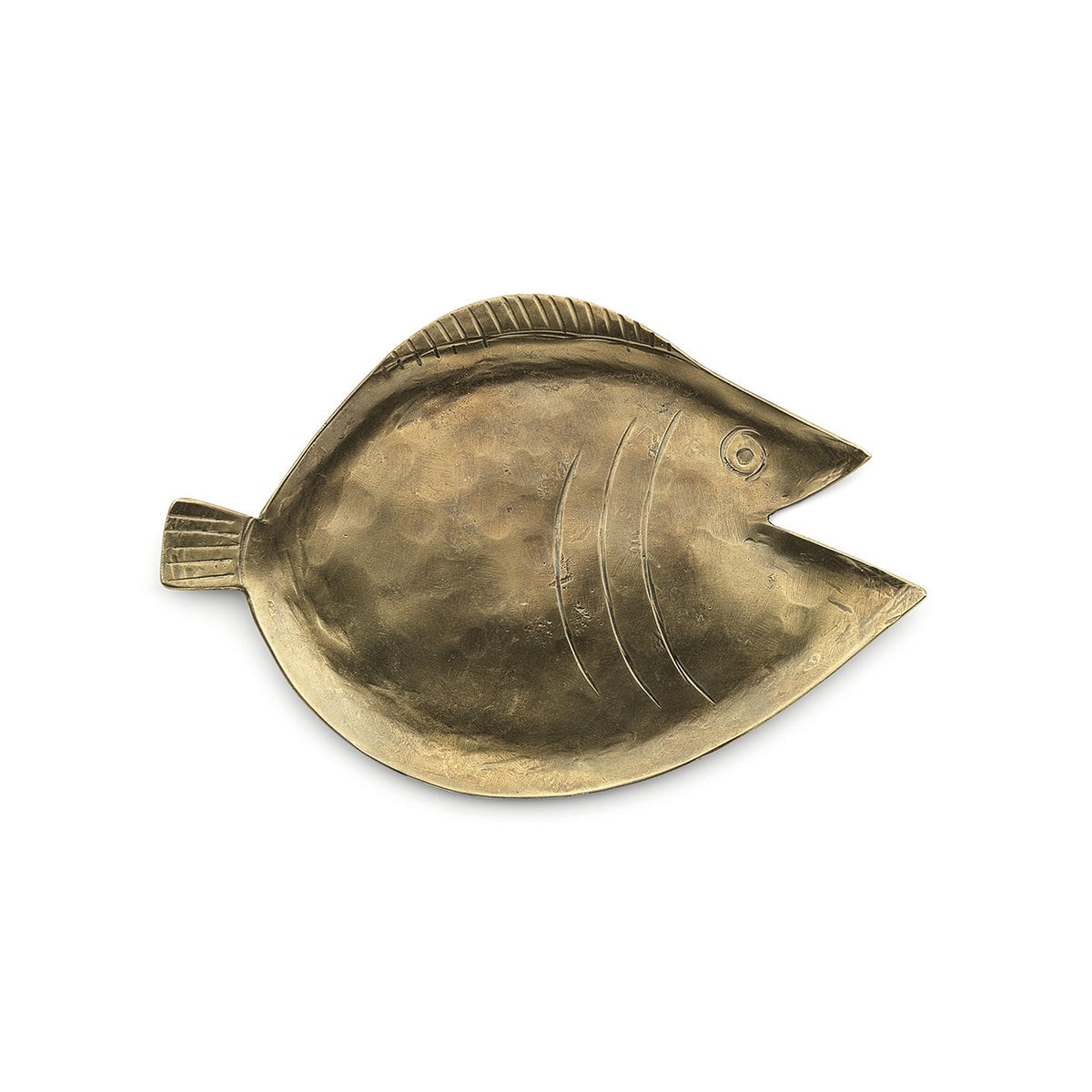 Brass Serving Tray - Golden Decorative Tray, Large Size