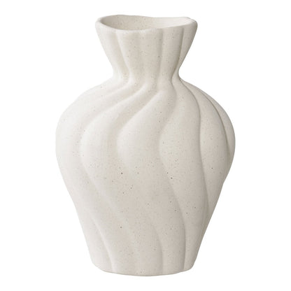 White Ceramic Vases - Nordic Style, Set of 2
