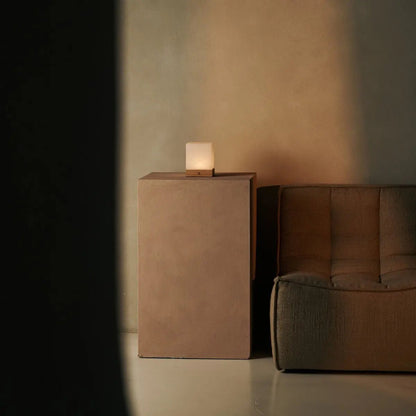 Yce Light Brown Cordless Wooden Lamp | Rechargeable, Dimmable & 100-Hour Battery Life