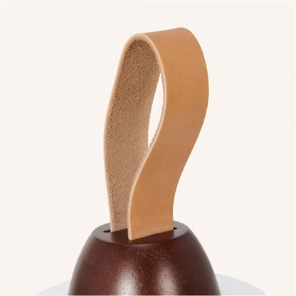 Dark Brown Rechargeable Table Lamp – Leather Strap & 3 Light Modes