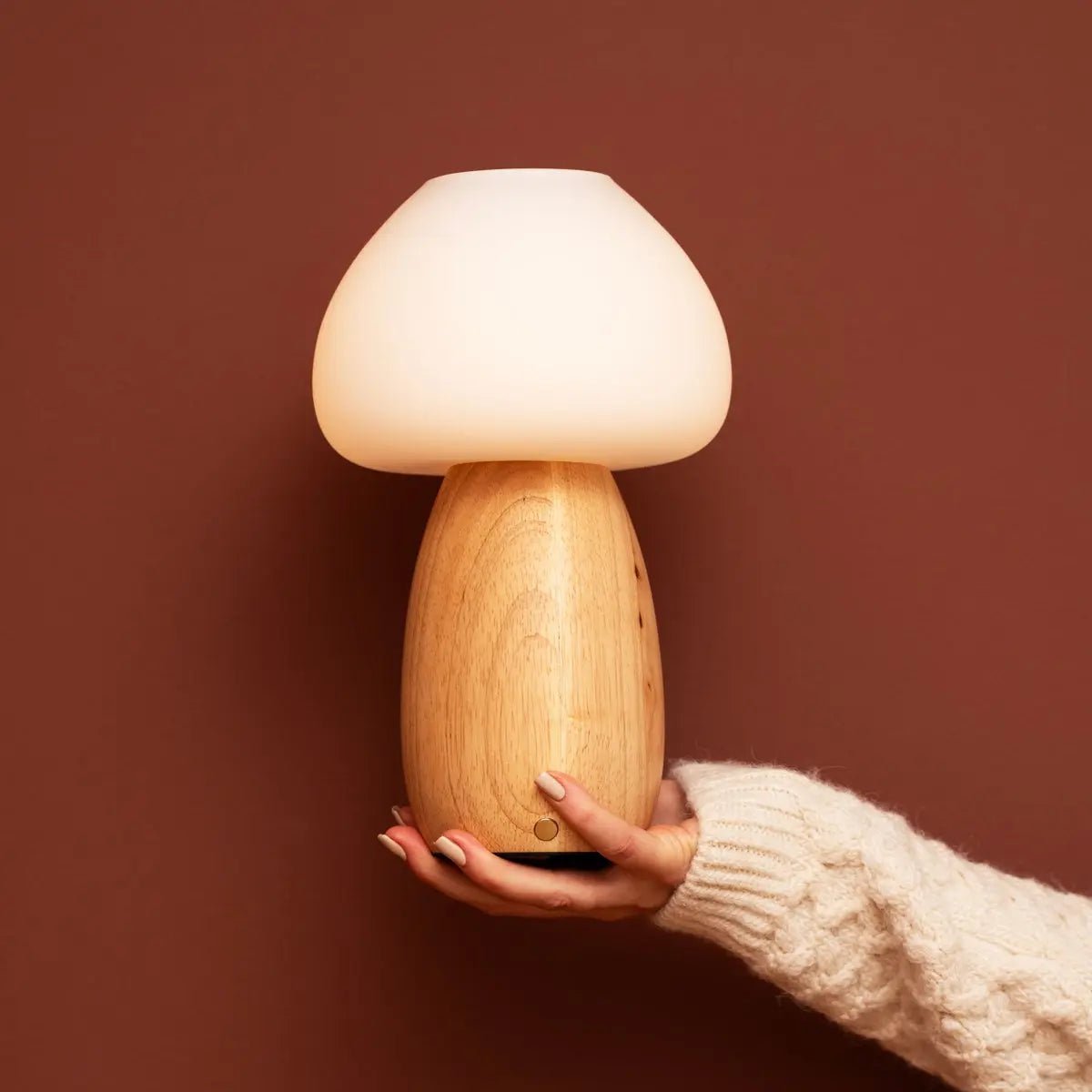 Rechargeable Bear Table Lamp - Brown Cordless Dimmable Night Light