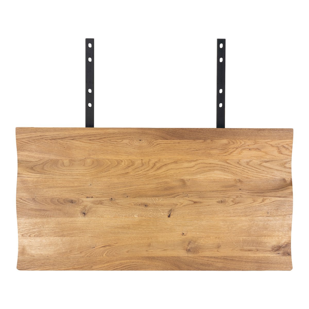 Extension Plates for 3 Meter Toulon Table - Wave Edge - Natural, Oak/Steel, 100x50x4 cm - Set of 2