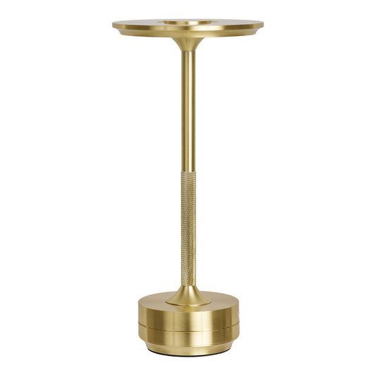 LED Table Lamp - Brass Aluminum Cordless Touch Lamp, 28.5cm