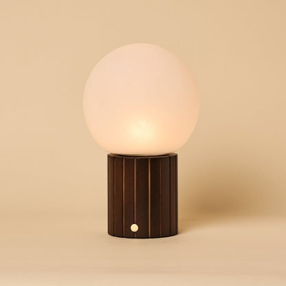 Dark Brown Cordless Table Lamp - Rechargeable, Dimmable & Modular
