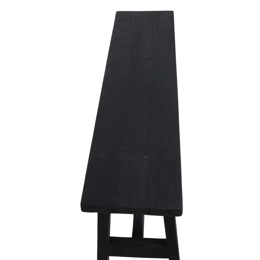 Black 'bus stop' bench Large