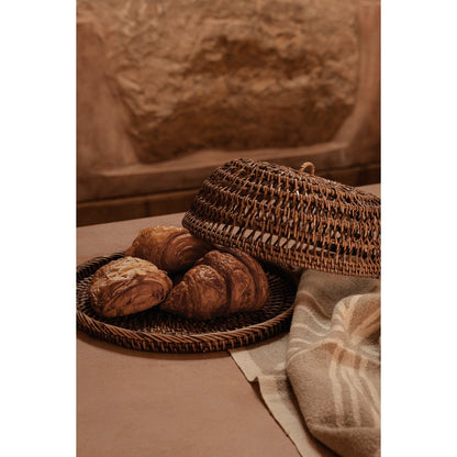 Rattan Food Cover - Natural Brown - M