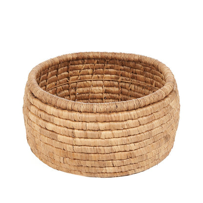 Banana Leaf Storage Basket - Natural Woven Basket for Home Organization