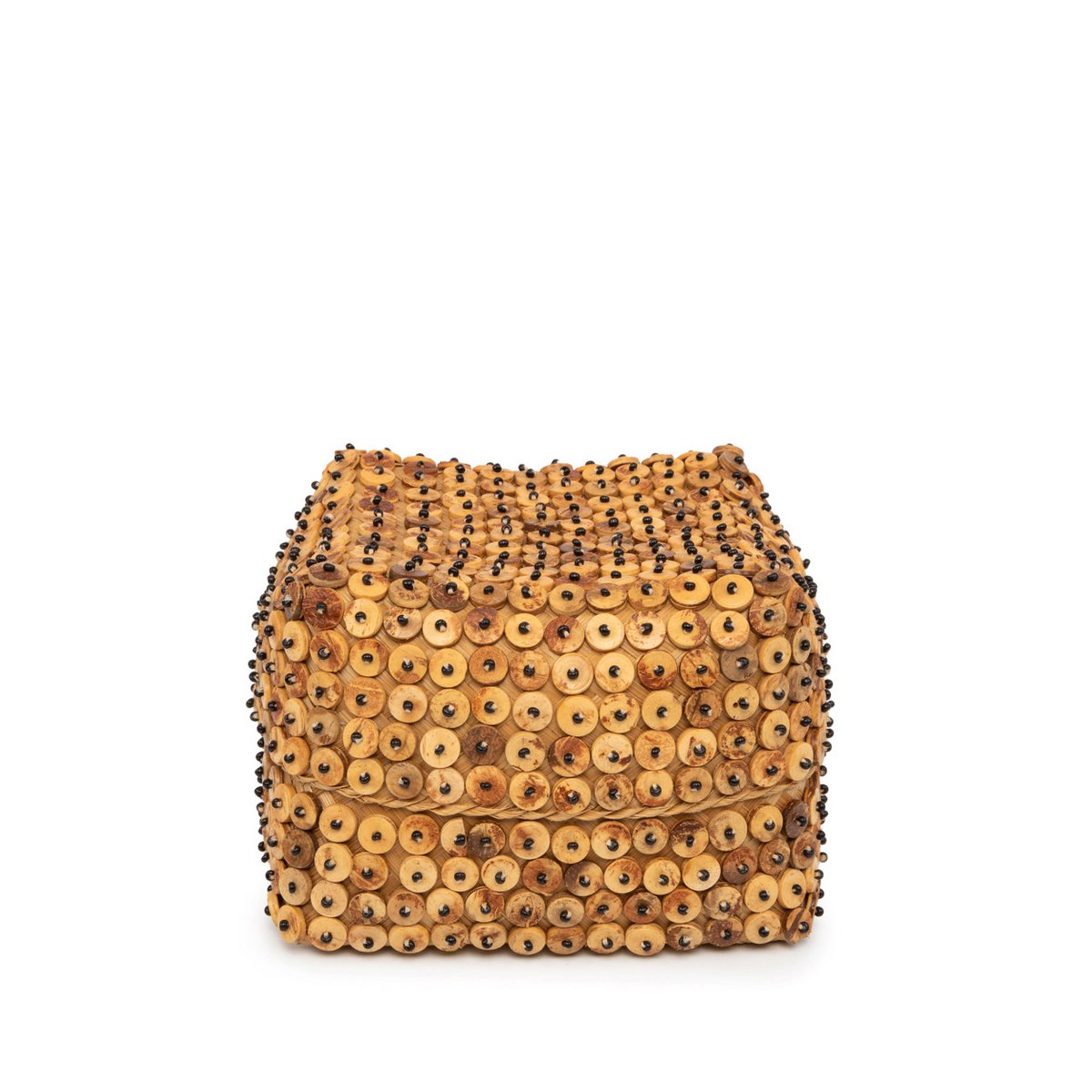 Coconut Shell Storage Basket – Natural Woven Basket, Medium