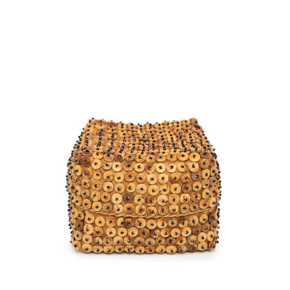 Coconut Shell Storage Basket – Natural Woven Basket, Medium