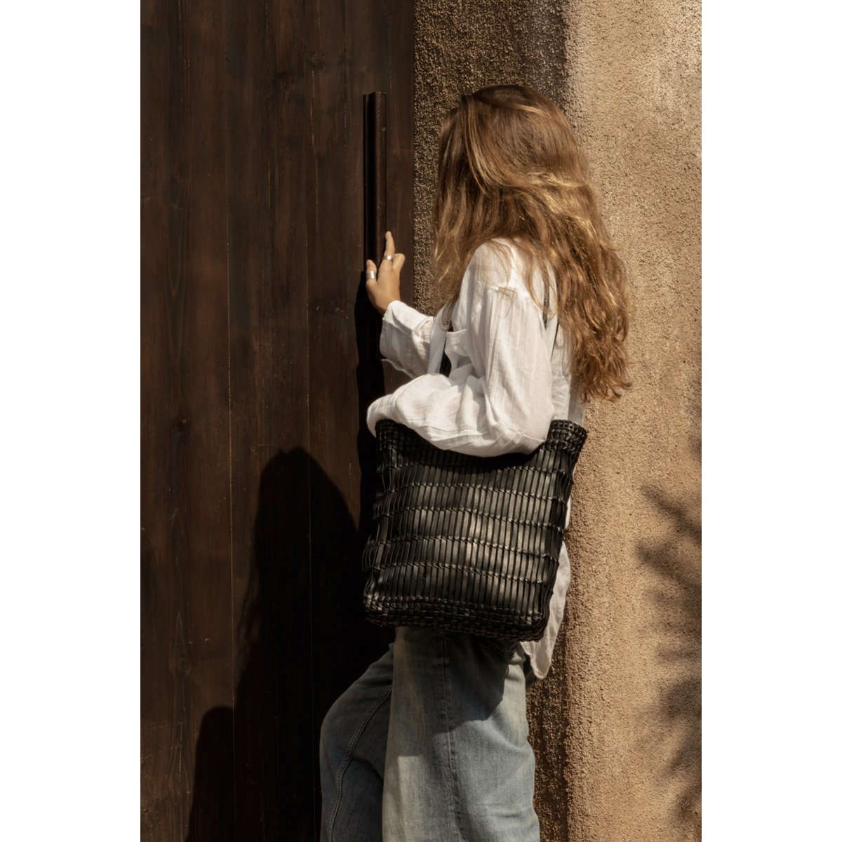 Leather Tote Bag – Black, Spacious Everyday Carry-All