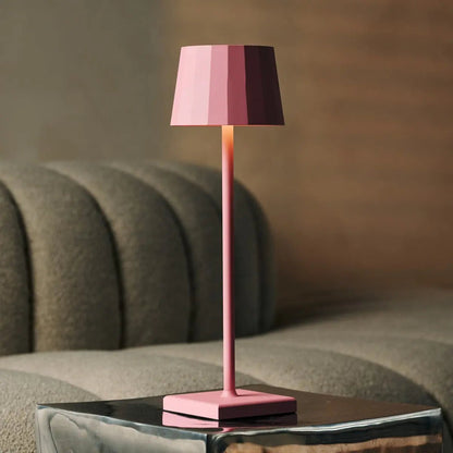 Combi Set Professional | 8 x Wouter Flamingo Pink Rechargeable Table Lamps & 1 x Central Station Charging Station