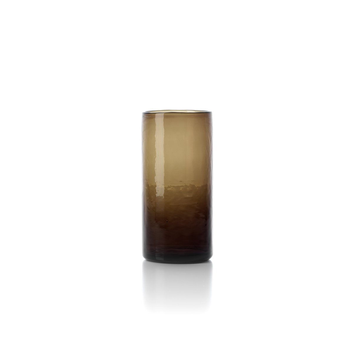 Charcoal Recycled Glass High Tumbler - Tall Drink Glass, Large
