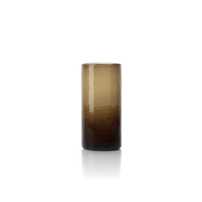 Charcoal Recycled Glass High Tumbler - Tall Drink Glass, Large