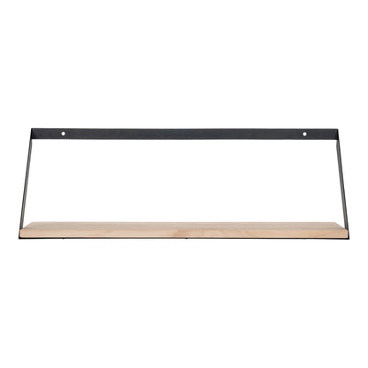 Pinewood Wall Shelf - Natural Wood Floating Shelf - 55x14 cm