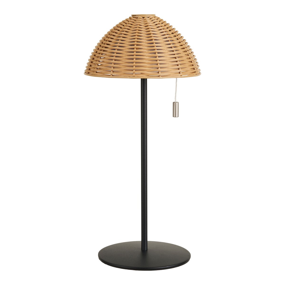Metal LED Table Lamp Rechargeable - Nature & Black Finish
