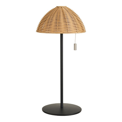 Metal LED Table Lamp Rechargeable - Nature & Black Finish