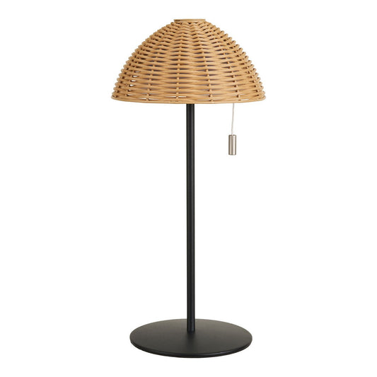 Wigan LED Table lamp, metal, rechargeable, nature/black
