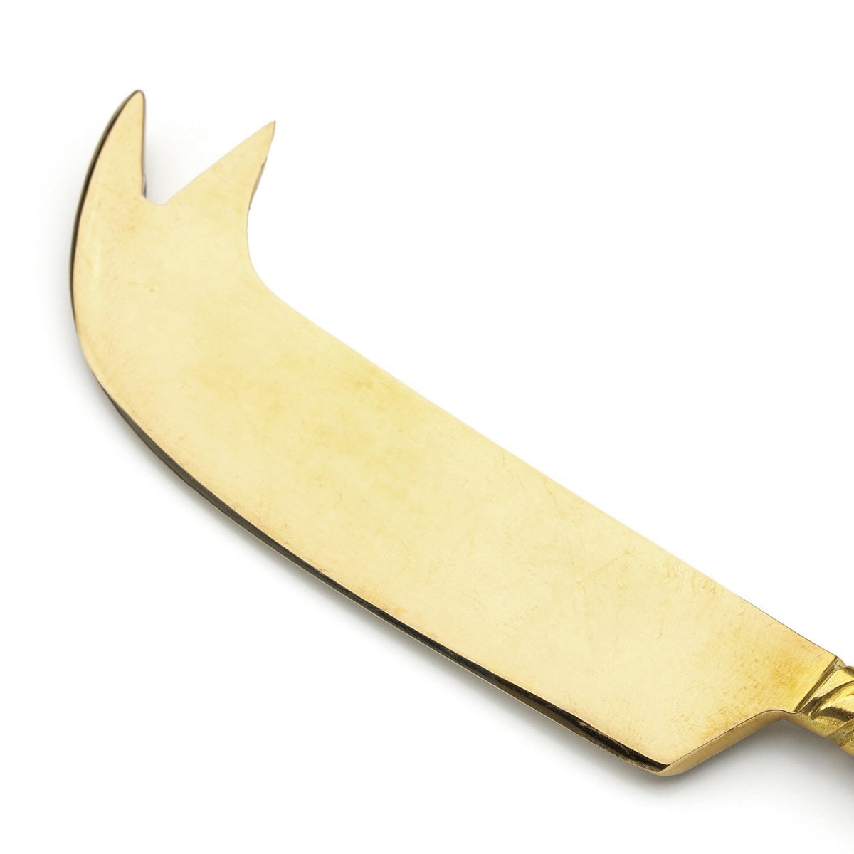 Brass Cheese Knife - Palm Tree Design, Gold Finish