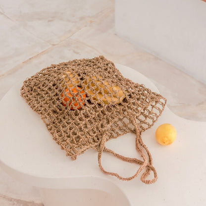 Raffia String Bag - Handwoven Reusable Grocery Bag | CANANG