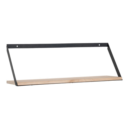 Pinewood Wall Shelf - Natural Wood Floating Shelf - 55x14 cm