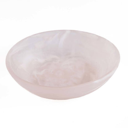Resin Organic Bowl - Pink White - M