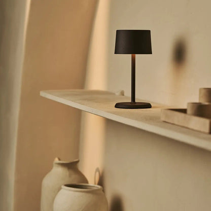 David Mocha Brown Rechargeable Table Lamp 2 in 1 with Adjustable Height | Dimmable & Cordless