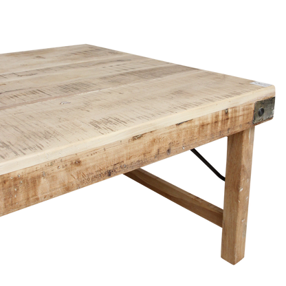 Limewash coffee table foldable