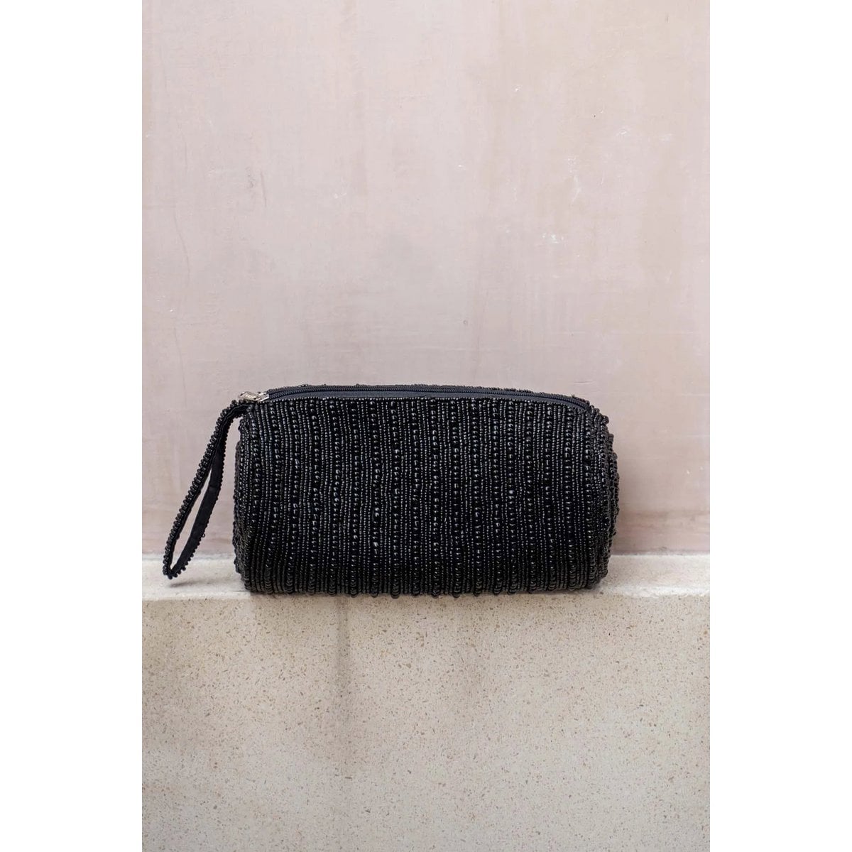 Cotton Pencil and Beauty Case - Black